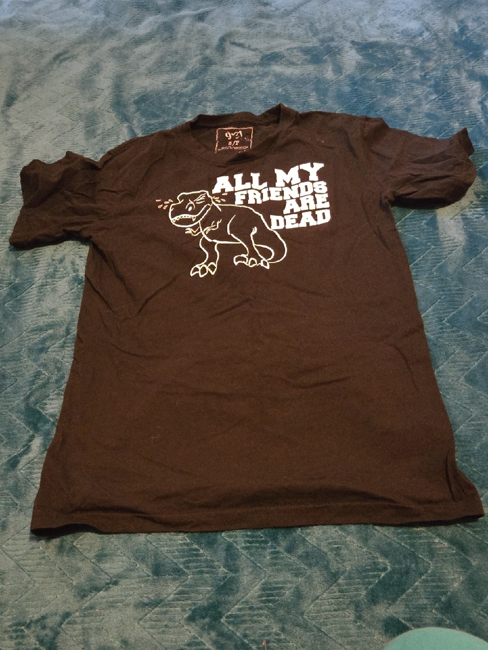 3/$20 Black Graphic Tee "All My Friends Are Dead"